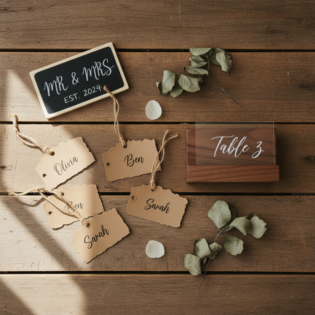 Beyond Mason Jars: What Really Matters When Choosing Rustic Wedding Signage and Place Cards