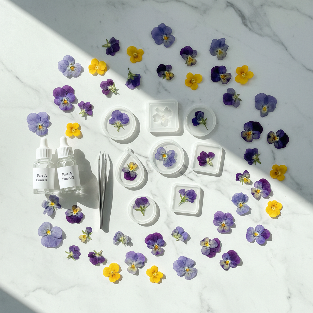 Small Space, Big Impact: How to Use a DIY Pressed Flower Resin Jewelry Craft Kit in a Tiny Craft Corner