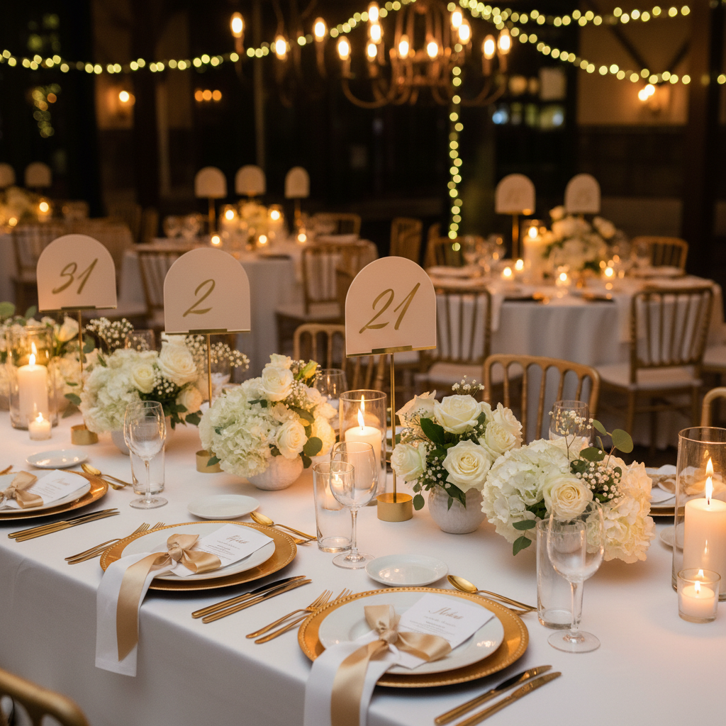 Acrylic Table Number Signs Wedding Reception Decor Trends Worth Following — and 3 You Should Skip