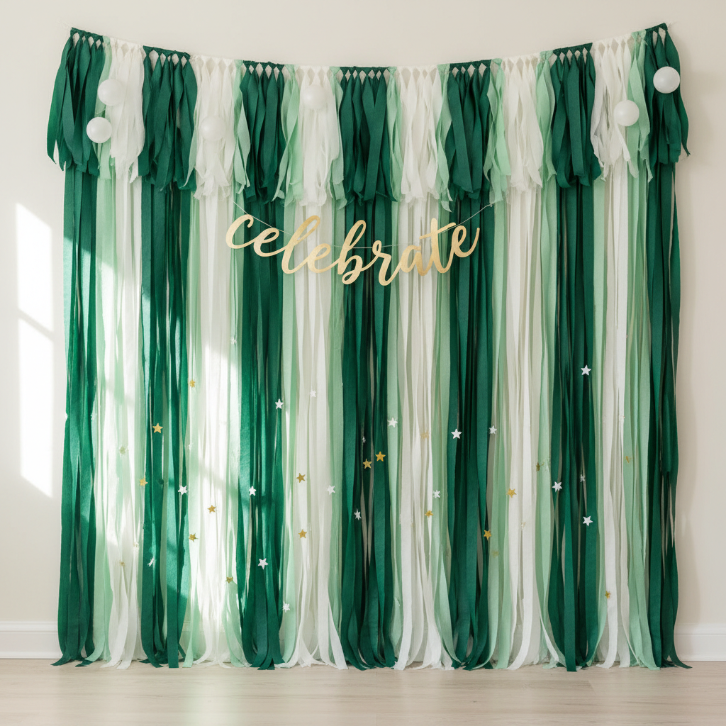 Crepe Paper Streamer Party Backdrop DIY Fixes That Worsen the Sag: How Far to Push Color Layering in Wall Installations