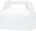 UnicoPak 10 Pack White Gable Treat Boxes Party Favor Boxes Goodie Gift Boxes for Snacks Cookie Candy Toys Birthday Party Wedding Holidays 6.5x3.5x4 Inches