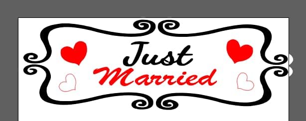 Just Married Car Magnet Set, Marry Me Magnetic Sign for Car Wedding Decoration White 4 PCS(2 Large 12 * 8 in + 2 Small 12 * 4 in)