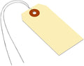 SmartSign Blank Manila Shipping Tags with Wire, Size #3 | PreWired, 13pt Cardstock Tags, 3 3/4" x 1 7/8", Pack of 100