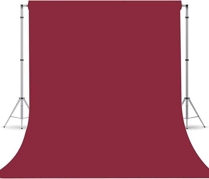 Wine Red Photography Backdrop for Photoshoot, Photo Backdrop Curtain, Perfect Burgundy Backdrops for Party Portrait Photoshoots Video Studio 8FTx10FT