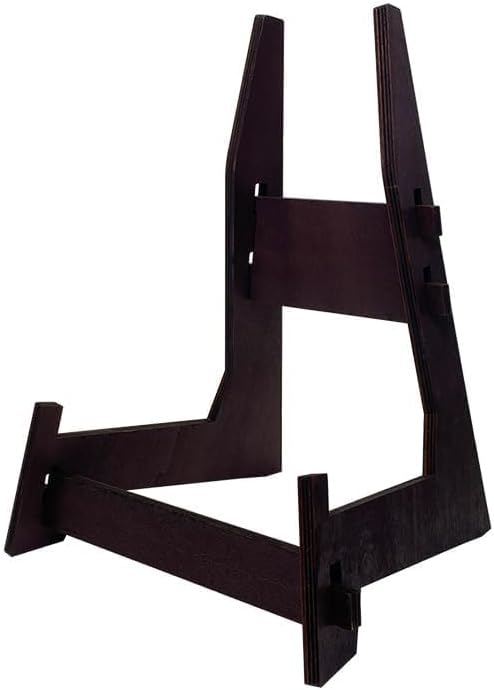 15.5 Inch Large Plate Stands for Display, Wooden Picture Frame Stand, Decorative Easel Holder for Plates, Bowl, Plaque, Pictures, Books (1 Pack )