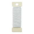 HAHIYO 26Gauge White Metal Floral Wire - 1 Roll, 38 Yards (115 Feet) - Flexible Paddle Wire for Crafts, Christmas Wreaths, Tree & Flower Arrangement