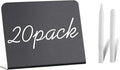 20 Pack Mini Chalkboard Signs - 4"x3" Food & Party Table Signs - Wedding & Bakery