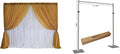Portable Pipe and Drape Heavy Duty Backdrop Stand, ADJ Metal Frame and Heavy Metal Base for Wedding, Birthday Party, Photography Backdrop(Tall-8FT & CrossBar-10FT)