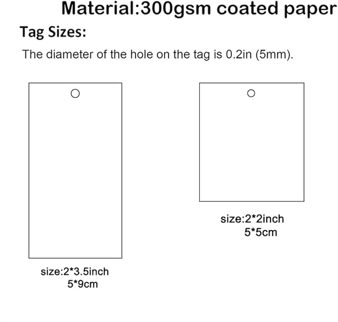 200 Pcs Custom Hang Tags,Personalized Your Logo Photo and Text Design Price Tags Jewelry Labels (Gift Tag Rope)