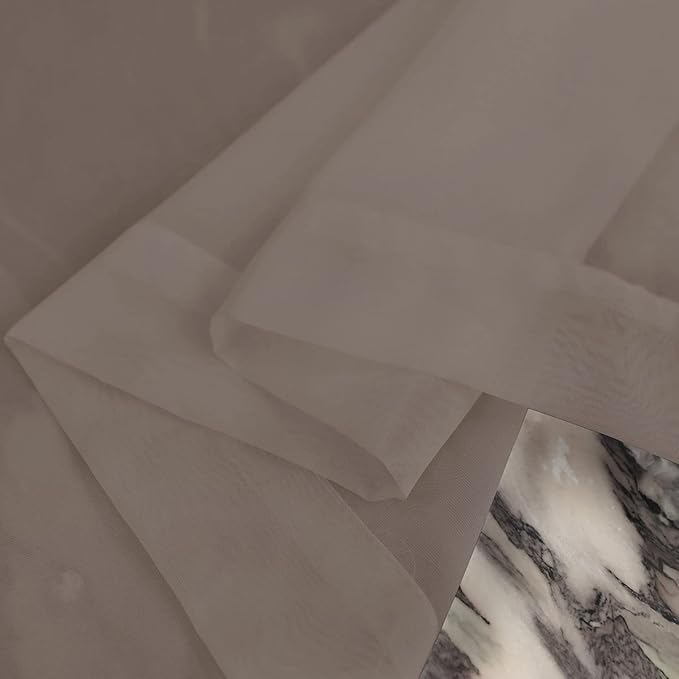 Window Light Gray Sheer Curtains 120 Inches Long 2 Panels Sheer Curtain Basic Rod Pocket Panel for Bedroom Children Living Room Yard Kitchen