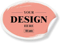 Custom Stickers Personalized Labels - Customized Stickers with Any Design Image Logo Text,Custom Thank You Label Stickers,Custom Stickers for Business Logo,100 Labels (Oval,3"x2")