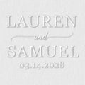 Personalized Wedding Embosser | Custom Made with Initials or Monograms for Couples | Elegant Designs for Stationery, Invitations, Napkins, and More (Design 7)