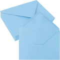 50 Pack 4x6 Envelopes Letter Size, Blue A4 Envelopes Self Seal for Wedding Invitation, Envelope 4.3x6.3 for Greeting Cards, Photos, Baby Shower, Graduation, Thank You Cards, Announcements