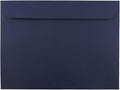 JAM PAPER 9 x 12 Booklet Premium Envelopes - Navy Blue - 50/Pack