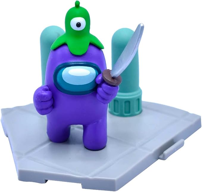 Just Toys LLC Among US 4″ Craftable Buildable Action Figure – Blind‑Bag Collectible (1‑in‑24 Glow‑in‑The‑Dark Rare)