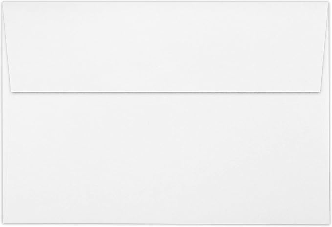 LUXPaper A10 Invitation Envelopes | Peel & Press | 6" x 9 1/2" | Bright White | 24lb. Text | 50 Qty