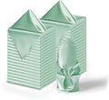 36 Pack Square Satin Dinner Napkins, 16x16 Inches Silky Soft Smooth Table Cloth Napkins for Restaurant Weddings Banquet Party Decoration, Mint Green