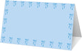 25 Bow Place Cards for Table Seating, Blue Wedding Name Place Card, Tent Cards for Birthday Bridal Shower Baby Shower Reception Dinner Party Decorations -A20