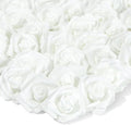 Juvale White Flowers Artificial Roses - Artificial Flowers for Wedding Decor & Centerpiece Table Decorations - 100-Pack, 3 in Diameter, White