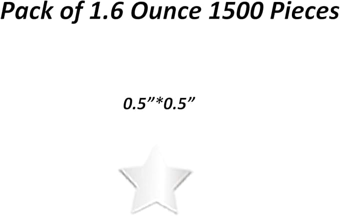 Confetti Star Confetti Table Glitter Sequins for Wedding Birthday Festival Engagemetn Christamas New Year Theme Party Celebrations Favor Party Supplies（Star Silver)