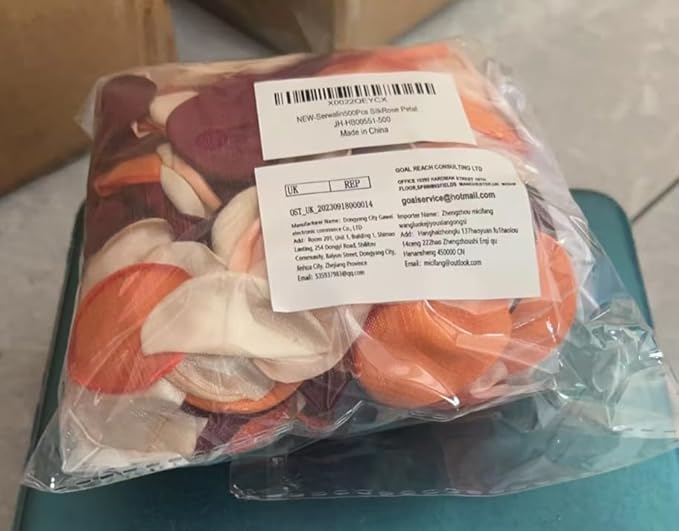 Serwalin 300Pcs Silk Rose Petals Artificial Flower for Weddings Proposal - Purple Pink for Romantic Night, Flower Girl, Bridal Shower Table Decor (4 Color Mixes)