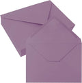 50 Pack 4x6 Envelopes Letter Size, Purple A4 Envelopes Self Seal for Wedding Invitation, Envelope 4.3x6.3 for Greeting Cards, Photos, Baby Shower, Graduation, Thank You Cards, Announcements