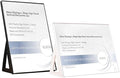 ABS Plastic Sign Holder，Menu Displays L Shape Sign Stand Vertical/Horizontal Use (White A4 210×297mm/8.27×11.69inches)
