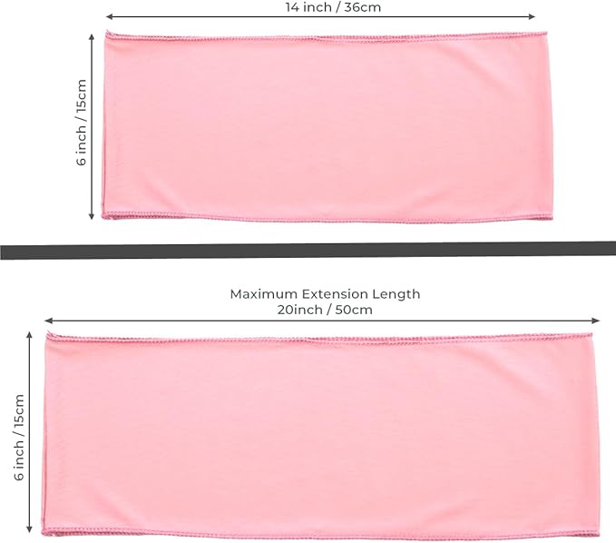 VDS Pack of 125 PCS | Dusty Rose | Spandex Chair Sashes Bows Without Buckle | Stretch Elastic Banquet Universal Folding Chair Band Tie with for Wedding Party Conference Celebration Event Decoration