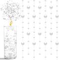 50pcs Pearls String Beads of Pearls, 10+5mm White Artificial Pearl String for Floating Candles Centerpieces, Vase Filler, Wedding Centerpiece Christmas Party Decor
