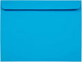 JAM PAPER 9 x 12 Booklet Colored Envelopes - Blue - 50/Pack