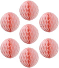8pcs 8inch Paper Honeycomb Balls Decorative Tissue Honeycomb Balls Paper Pom Poms Flower Balls Art Hanging Balls for Birthday Wedding Nursery Baby Shower Home Decor (8inch, Lt-Pink)