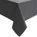 Hiasan Grey Rectangle Tablecloth - Waterproof Wrinkle Resistant Washable Fabric Table Cloth for Dining Room Kitchen and Outdoor Use, 60 x 84 Inch