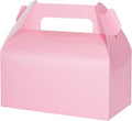 UnicoPak 30 Pack Pink Gable Treat Boxes, Party Favor Boxes, Candy Gift Boxes for Snacks, Candy, Toys, Birthday Party, Wedding, Halloween, Christmas – 6.5x3.5x3.5 Inches