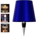 Wireless Bottle Lamp for Any Type of Bottle - LED Bottle Lamp for Indoor & Outdoor - 100% Waterproof - 3000K Warm Light - Wireless & Rechargeable, Unique and Beautiful Design (Navy Blue)