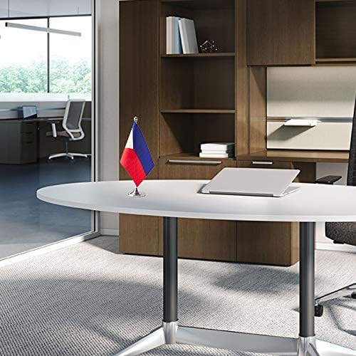Philippines Flag Philippine Flags, Small Mini Philippine Desk Flag, Used for Table Office Classroom Home Patriotic Events Decorations