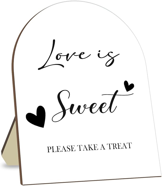 Love is Sweet Please Take A Treat, Dessert Table Sign, Minimalist Bridal Shower Decor, Wedding Signs 9 * 11IN