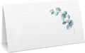 CLEVER SIGNS Place Cards for Wedding or Party, Seating Place Cards for Tables, Scored for Easy Folding, Flower Design 100 Pack, 2 x 3.5 Inches