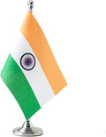 India Flag Indian Flags, Small Mini Indian Desk Flag, Used for Table Office Classroom Home Patriotic Events Decorations