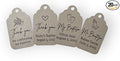 Mi Bautizo Baptism Christening Personalized Thank You Tags 20 pcs - More Colors Available (silver shimmer)