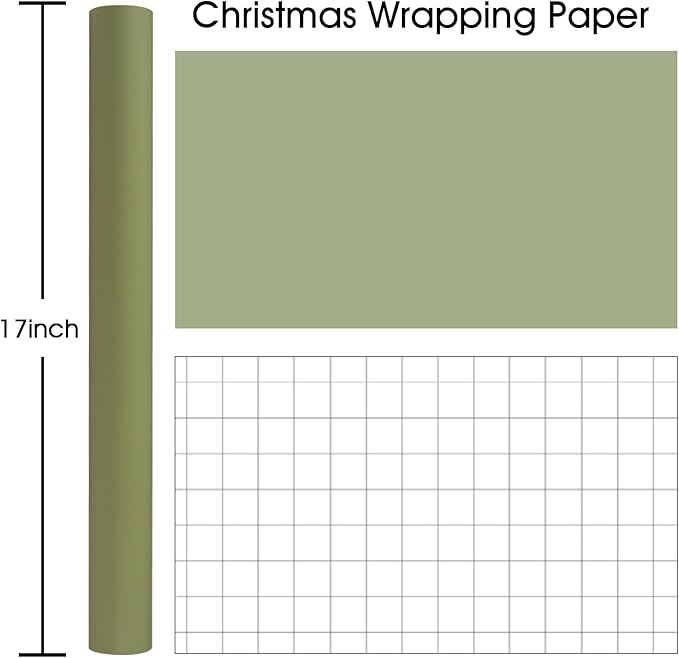 Garbendy Gift Wrapping Paper Roll-Solid Color Pearly-Lustre Paper,Perfect for Wedding, Valentine's Day,Birthday, Christmas,Baby Shower, Party - 17 Inch X 33 Feet