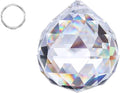 HDCRYSTALGIFTS Suncatchers Clear Glass Crystal Ball Prism Feng Shui Lamp Hanging Drop Chandelier Part (50mm)