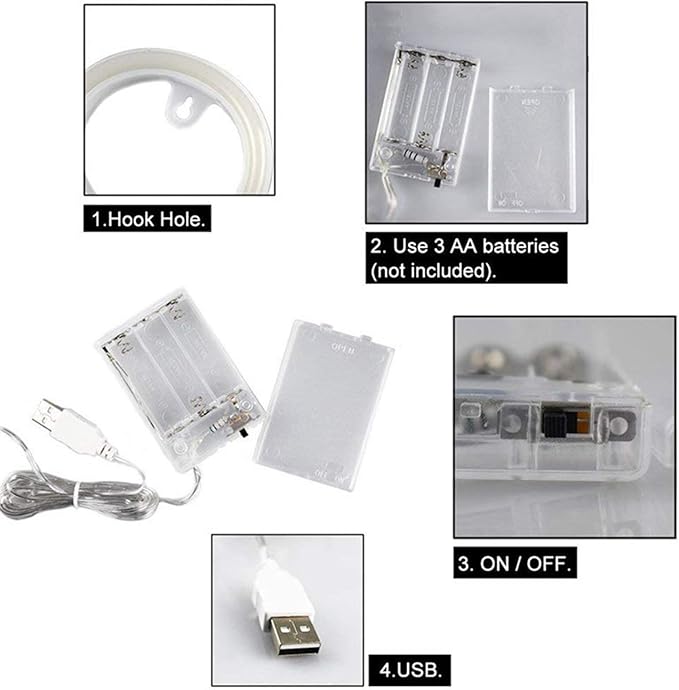 ENUOLI Blue LED Neon Letter Light, USB Batteries Operated Letter Sign for Night Light Lamp Words for Valentines Day, Home, Indoor Wall Decor (R)