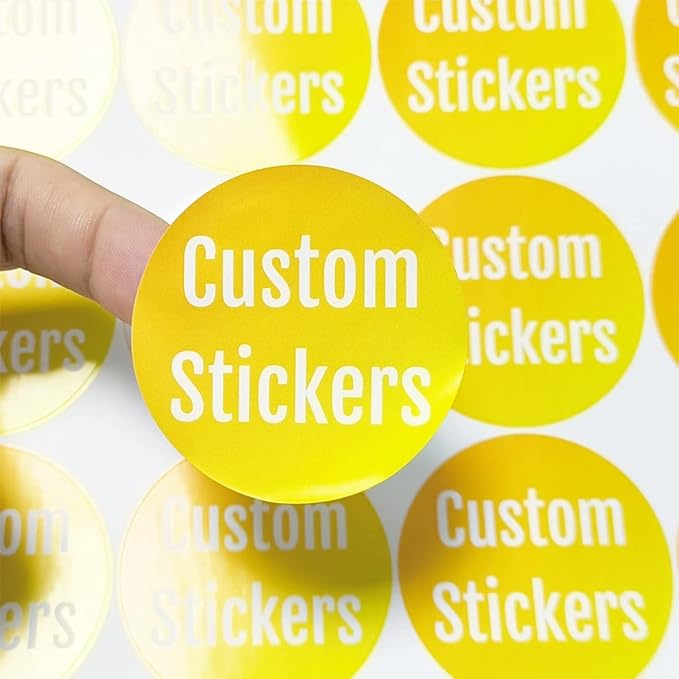 100-500 Custom Stickers Personalized Labels, Customized Stickers with Any Image Logo and Text. Custom Stickers for Business Logo Labels,etc. (Circle,2 Inch)