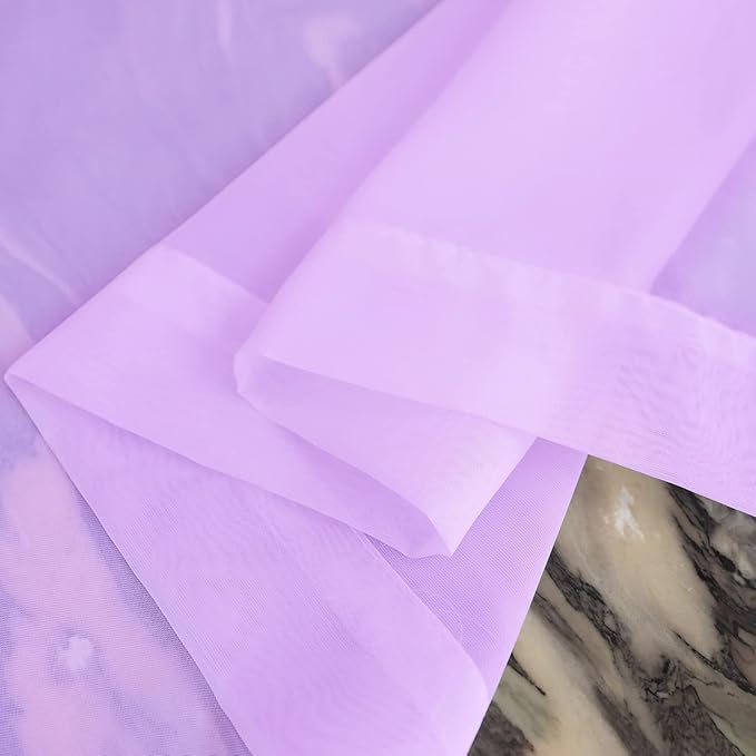 Window Purple Sheer Curtains 48 Inches Width 120 Inches Long 2 Panels Sheer Curtains Clear Curtains Basic Rod Pocket Panel for Home Living Room Bedroom Kids Room Yard Patio Parlor Sliding