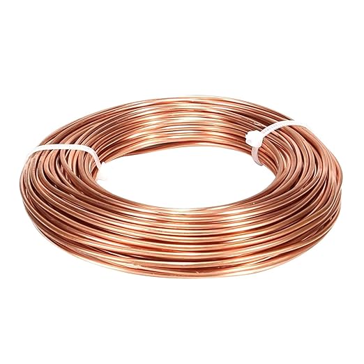 99.9% Soft Copper Wire, 6 Gauge/ 4.1 mm Diameter, 12.5 Feet / 3.8m, 1 Pound Spool Pure Copper Wire, Jewelry Making Wire Craft Wire