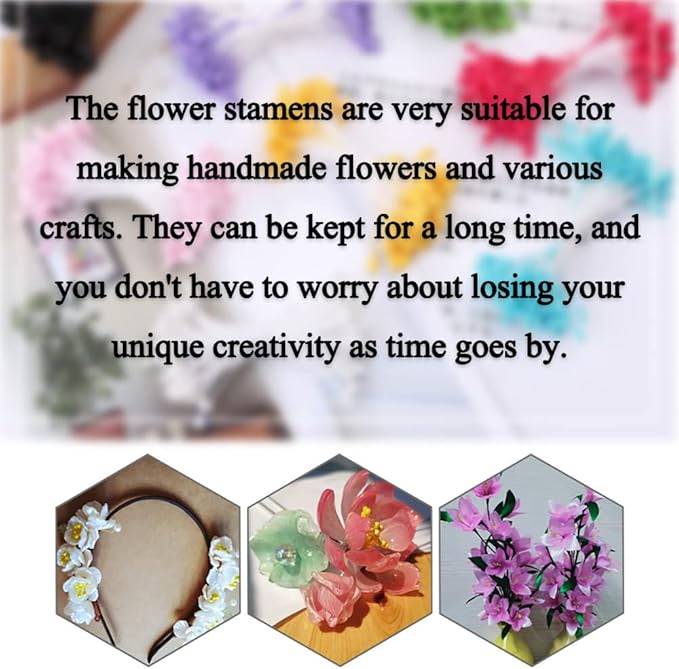 HAHIYO 700Pcs 3mm Light Pink Pearl Double Head Flower Stamen Pistil Hand-Made Artificial Flower Pistil para Flore Pearlized Floral Stamen Flower Pollen Stamen for Flower Making Scrapbook Decoration