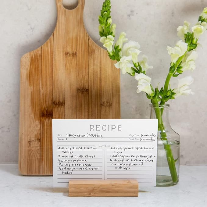 Jot & Mark Recipe Cards 5x7 Inches Blank Double Sided, 50 Count (Modern Minimal) - Menu Cards
