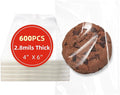 Self 4x6 Inches 600 Pcs Sealing Cellophane Bags Clear Cookie Bags Resealable Cellophane Bag for Packaging Gifts,Cookies,Favors,Products,Candy