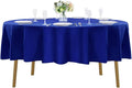 60 inch Round Tablecloth Washable Polyester Table Cloth Decorative Table Cover for Wedding Party Dining Banquet（60 inch,Royal Blue）