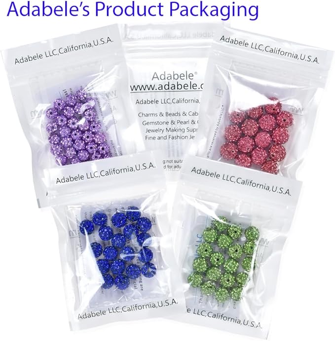 25pcs Adabele Grade A Suncatcher Crystal Rhinestone Pave Loose Beads 12mm Light Siam Red Polymer Clay Disco Ball Spacers Compatible with Shamballa All Craft Jewelry Making DB12-6